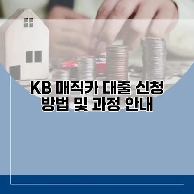 KB 매직카 대출 신청 방법 및 과정 안내