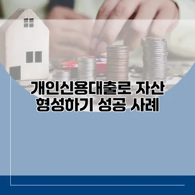 개인신용대출로 자산 형성하기 성공 사례