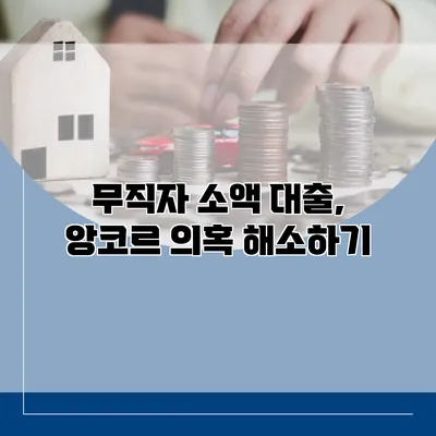 무직자 소액 대출, 앙코르 의혹 해소하기