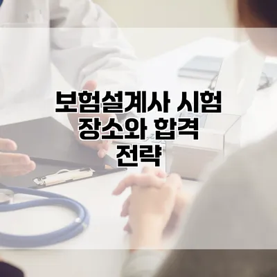 보험설계사 시험 장소와 합격 전략