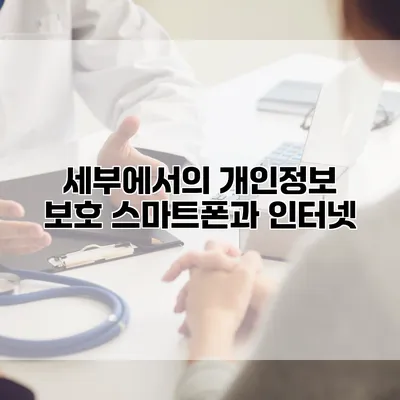 세부에서의 개인정보 보호 스마트폰과 인터넷