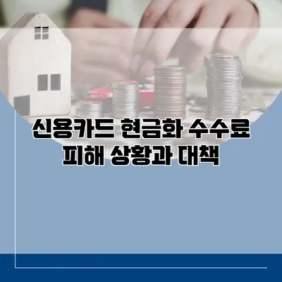 신용카드 현금화 수수료 피해 상황과 대책
