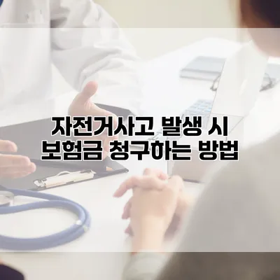 자전거사고 발생 시 보험금 청구하는 방법
