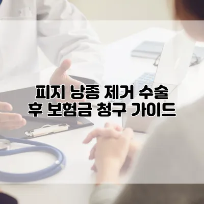 피지 낭종 제거 수술 후 보험금 청구 가이드