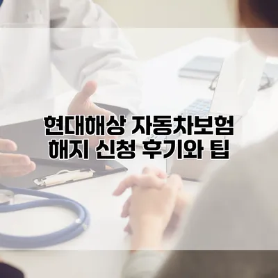 현대해상 자동차보험 해지 신청 후기와 팁