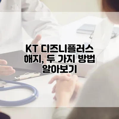 KT 디즈니플러스 해지, 두 가지 방법 알아보기