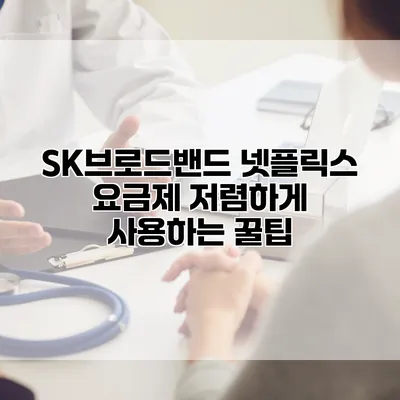 SK브로드밴드 넷플릭스 요금제 저렴하게 사용하는 꿀팁